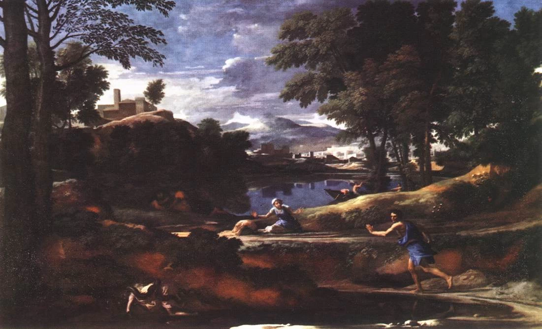 Paesaggio on un uomo ucciso da un serpente - National Gallery, London